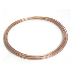 Tuyau gaz en cuivre recuit diamètre 6 mm intérieur / 8 extérieur