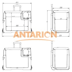 Glacière à compression Antarion 40 L + Batterie