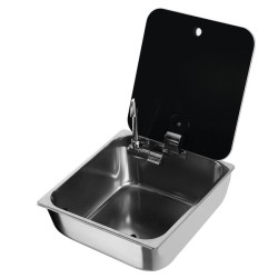 Evier avec couvercle 320 mm x 350 mm avec Robinet - CAN
