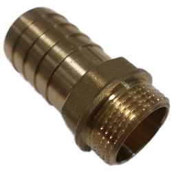 Raccord laiton cannelé droit Ø25 - mâle 3/4'' (20/27) - Osculati