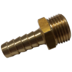 Raccord laiton cannelé droit Ø12 - mâle 1/2'' (15/21) - Osculati