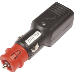 Fiche allume cigare universel 12V/24V avec fusible 15 A
