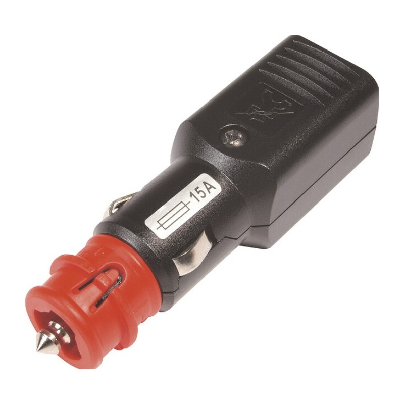 Fiche allume cigare universel 12V/24V avec fusible 15 A