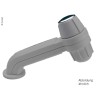 Mitigeur de douche CARLETTA avec valve en laiton et interrupteur automatique - Gris