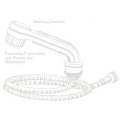 Mitigeur de douche CARLETTA avec valve en laiton et interrupteur automatique - Gris