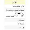 Baie coulissante Expert Jumpy Proace Avant droite après 2016 - Carbest