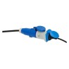 Adaptateur fiche P17 vers prise francaise monobloc - HABA