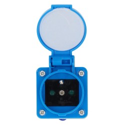 Adaptateur fiche P17 vers prise francaise monobloc - HABA