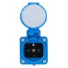 Adaptateur fiche P17 vers prise francaise monobloc - HABA