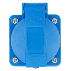 Adaptateur fiche P17 vers prise francaise monobloc - HABA
