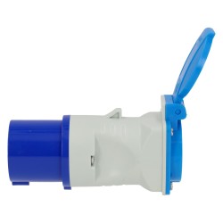 Adaptateur fiche P17 vers prise francaise monobloc - HABA