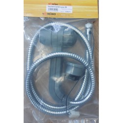 Mitigeur de douche CARLETTA avec valve en laiton et interrupteur automatique - Gris