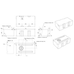 Réservoir 64 litres - eaux propres - OSCULATI