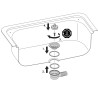 Bonde pour trou évacuation D.39 mm - DOMETIC