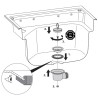 Bonde pour trou évacuation D.39 mm - DOMETIC