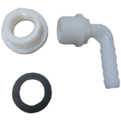 Raccord coudé 90° fileté 15/21 pour tuyau 12 mm