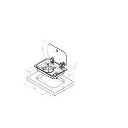 Gaz avec couvercle - 338 mm x 238 mm - CARBEST