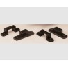 Fixation pour table, 2 jeux , marron foncé