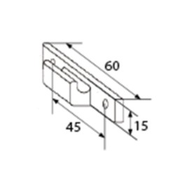 Fixation pour table, 2 jeux , marron foncé