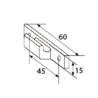 Fixation pour table, 2 jeux , marron foncé