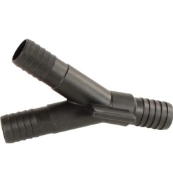 Raccord en Y avec 3 sorties D.25 mm