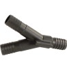 Raccord en Y avec 3 sorties D.25 mm