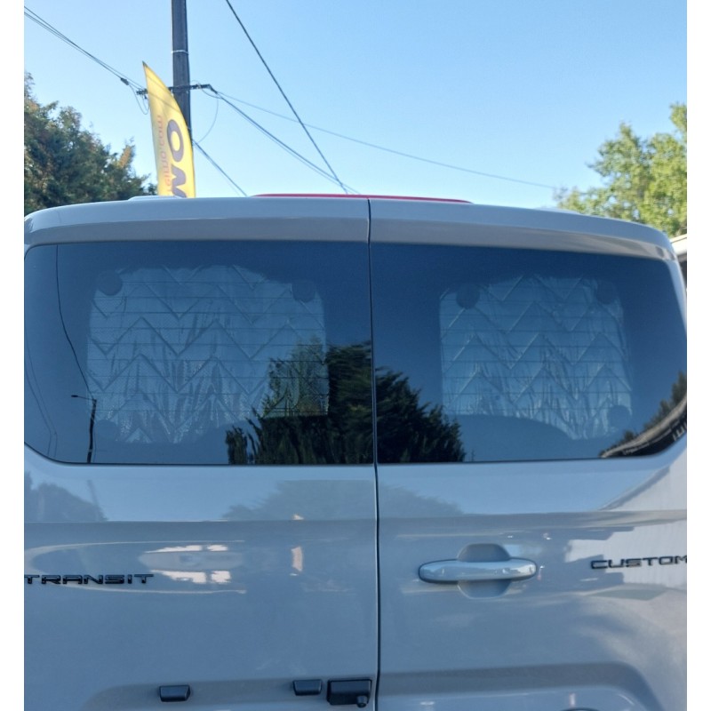 Rideaux isolants vitrages portes arrières - Ford Transit Custom après 2023
