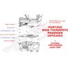 Ford Custom V710 / VW T7 (hors multivan) à partir de 2024 - Embase pivotante siège passager - SCOPEMA