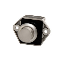Serrure Push Lock Mini Gris clair avec butée de fermeture - REIMO