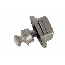 Serrure Push Lock Mini Gris clair avec butée de fermeture - REIMO