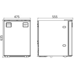 Réfrigérateur 85 L à compression - FRIGO by OSCULATI