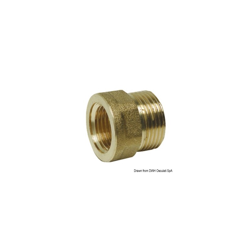 Manchon laiton mâle/femelle 3/8" (12/17) x 1/2" (15/21/)- Osculati