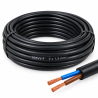 Câble électrique 2x1,5mm² souple H05VV-F - ICC
