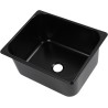 Evier inox noir carré 320 x 260 x 150 mm