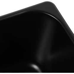 Evier inox noir carré 320 x 260 x 150 mm