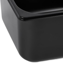Evier inox noir carré 320 x 260 x 150 mm