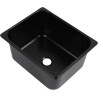 Evier inox noir carré 320 x 260 x 150 mm