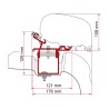 Kit adaptateur Fiamma, 3 pcs VW Crafter / MAN L3H3 sans Roof Rail