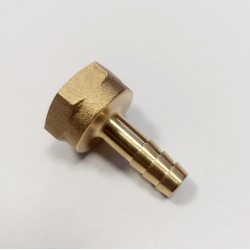 Raccord Ø10 - Femelle 1/2'' (15/21) laiton cannelé droit