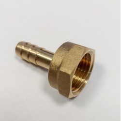 Raccord Ø10 - Femelle 1/2'' (15/21) laiton cannelé droit