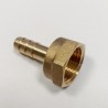 Raccord Ø10 - Femelle 1/2'' (15/21) laiton cannelé droit
