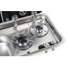 Evier + Gaz avec couvercle - 726 mm x 346 mm - CARBEST