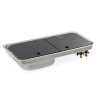 Evier + Gaz avec couvercle - 726 mm x 346 mm - CARBEST