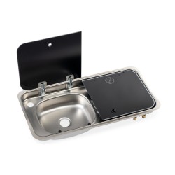 Evier + Gaz avec couvercle - 726 mm x 346 mm - CARBEST