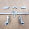 Support mural de table coulissant gris clair
