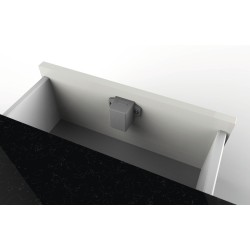 Serrure Push Lock de verrouillage par pression, carré - Noir mat - REIMO