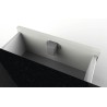 Serrure Push Lock de verrouillage par pression, carré - Noir mat - REIMO
