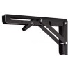 Equerres pliantes noires rabattables acier (par 2) - 175 x 350 mm