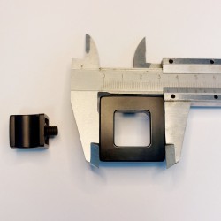 Serrure Push Lock de verrouillage par pression, carré - Noir mat - REIMO