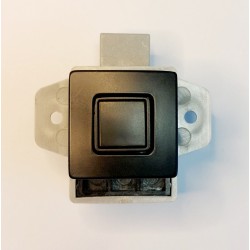 Serrure Push Lock de verrouillage par pression, carré - Noir mat - REIMO